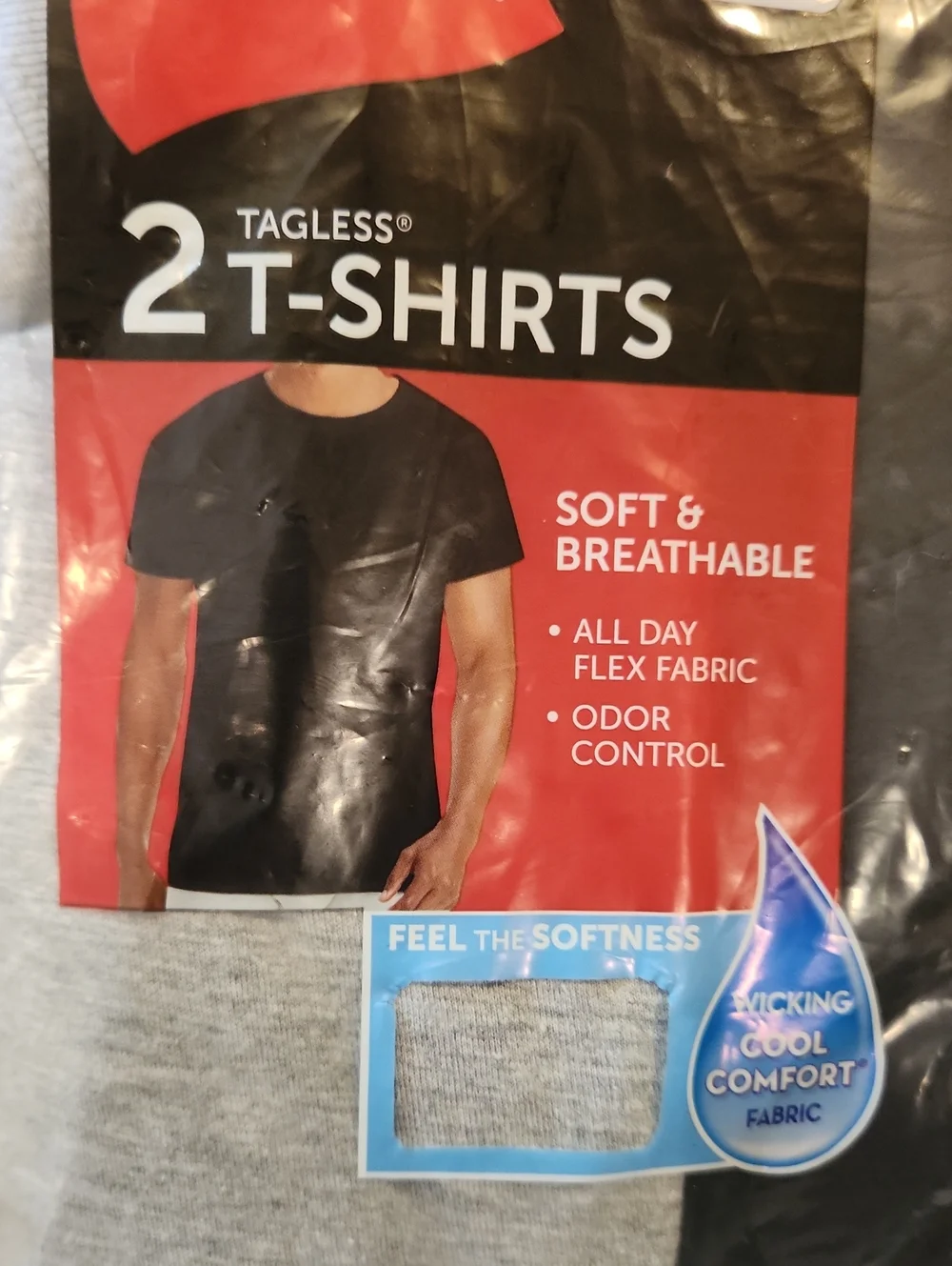 2 Pack Crew Neck Tee Shirts
